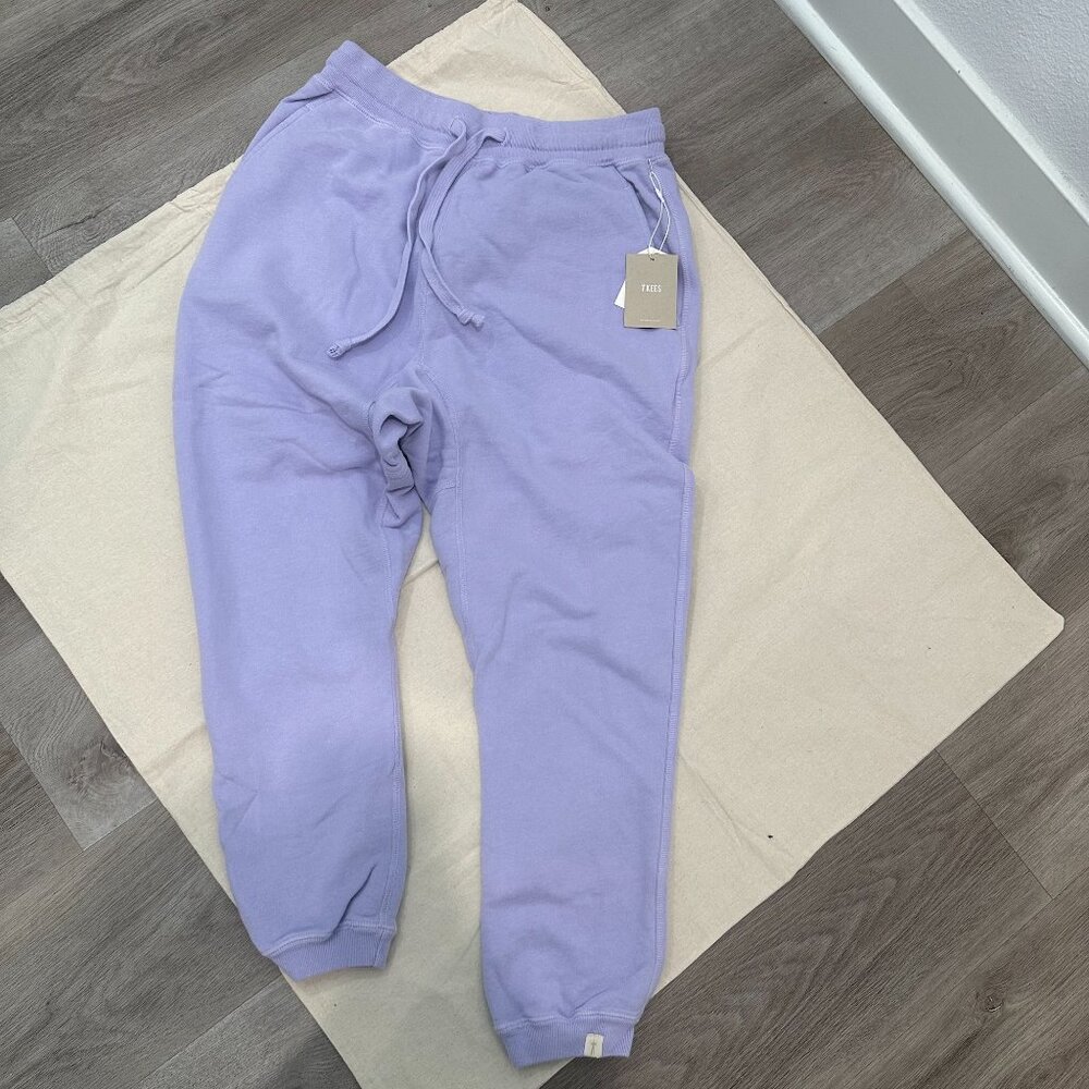 NWT Tkees Core Jogger Cotton Drawstring Sweatpants Lovely Lavender size 1